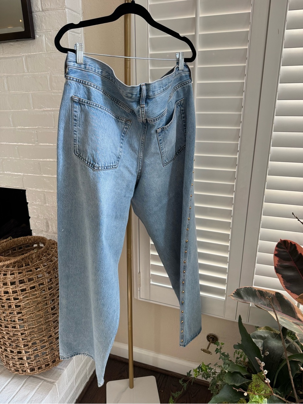 Target Universal Thread Women's Mid-Rise Studded 90's Baggy Jeans
